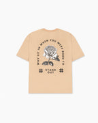 Men’s Minimalist Beige Loose Fit T-Shirt