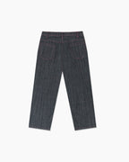 HAISH Contrast Stitch Wide Leg Jeans | Oversized Baggy Denim Trousers for women