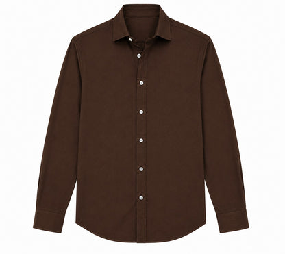 HAISH Classic Textured Brown Shirt