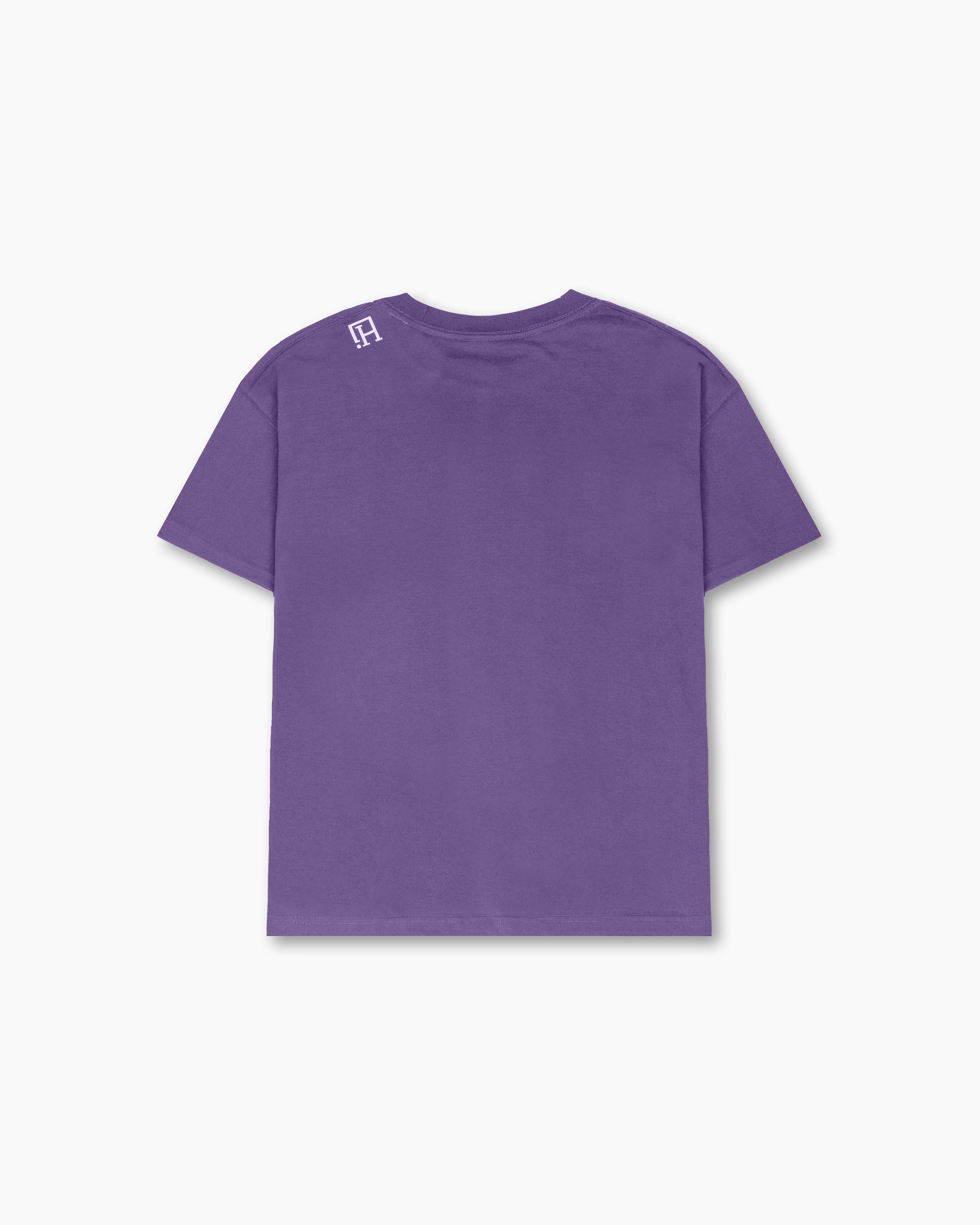Purple Japanese-Inspired Peace Graphic T-Shirt