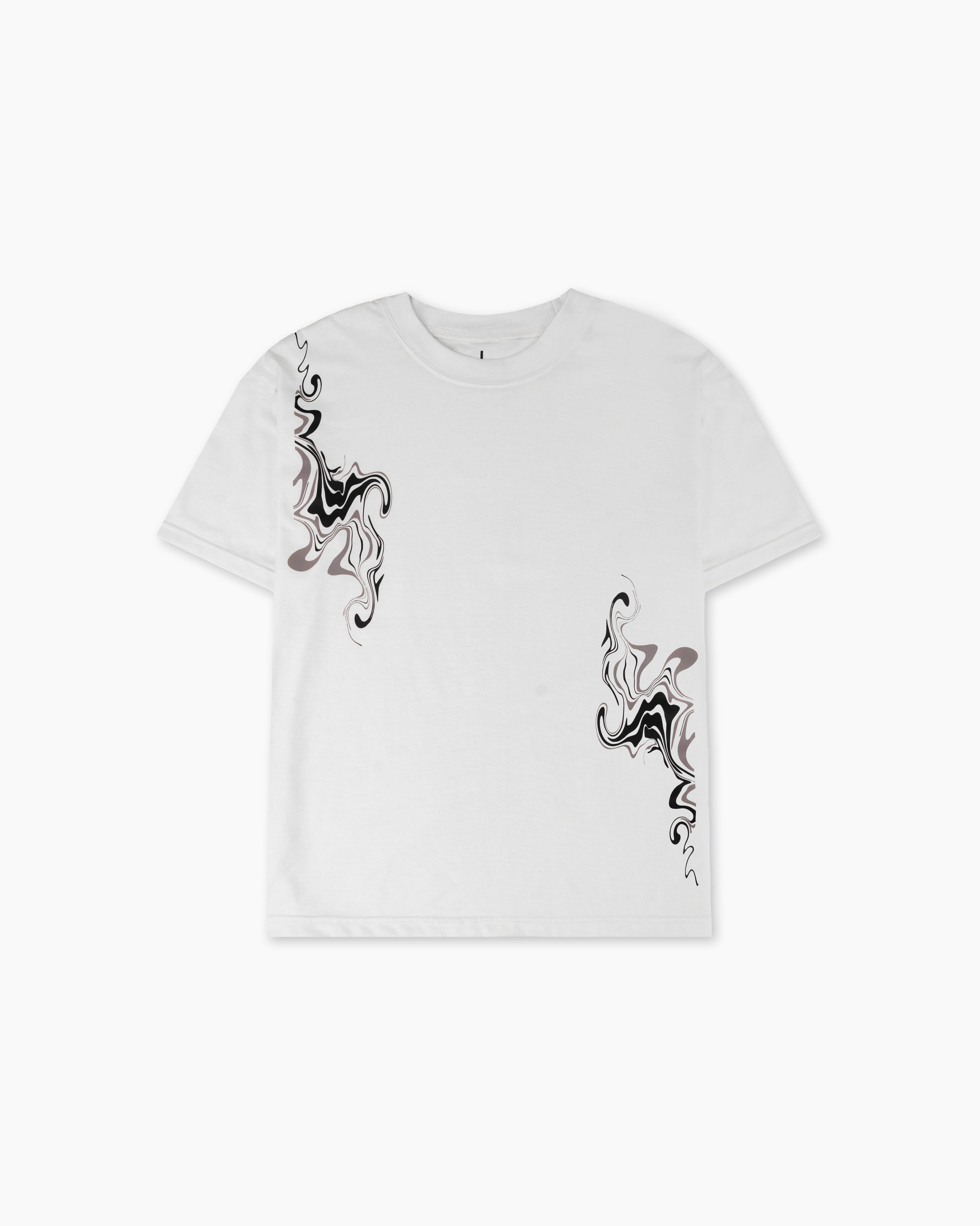 Men’s Abstract Graphic White T-Shirt