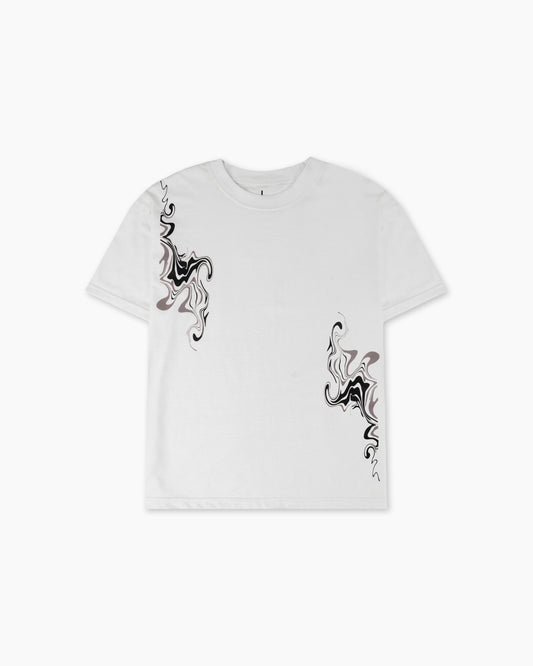 Men’s Abstract Graphic White T-Shirt