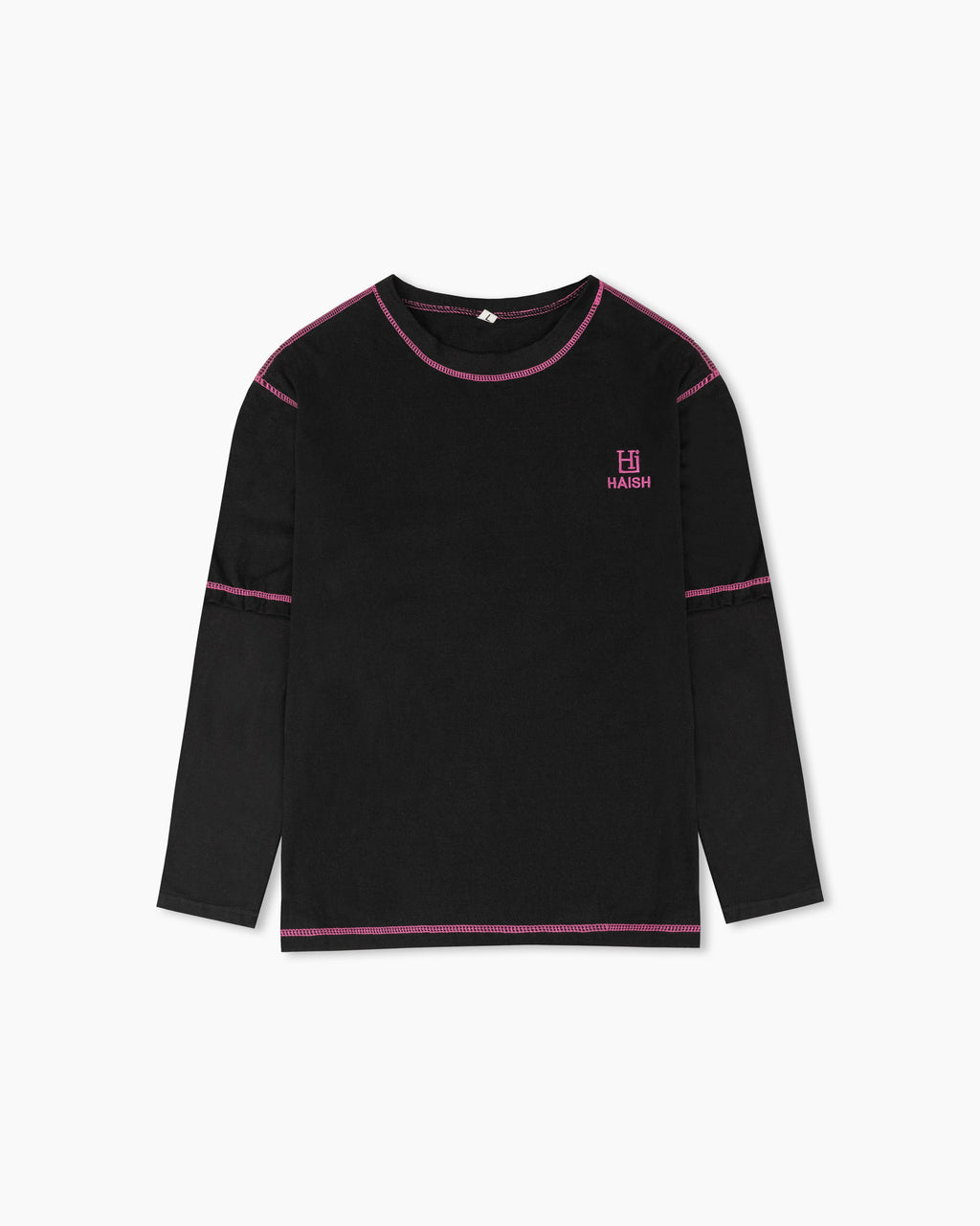 Protect Your Peace" Contrast Stitch Long-Sleeve T-Shirt